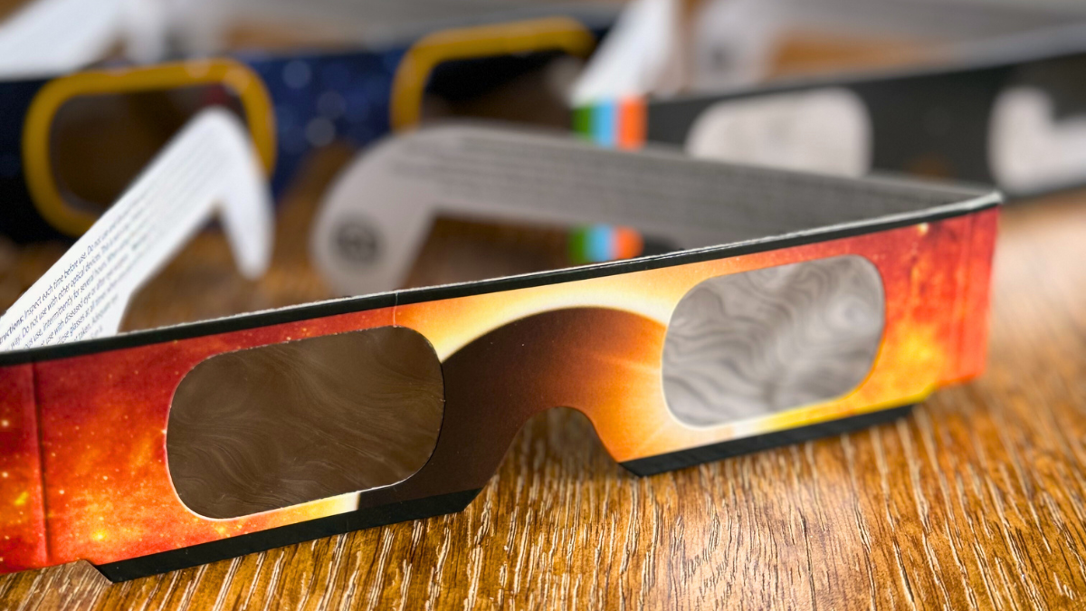 Solar eclipse glasses for the upcoming Total Solar Eclipse on April 8